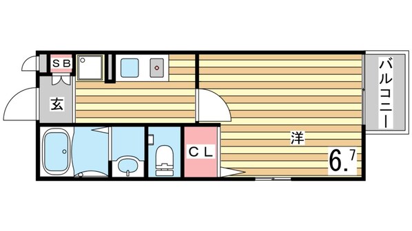 新長田駅 徒歩3分 1階の物件間取画像